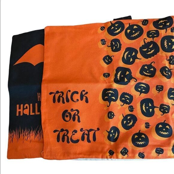 2 HALLOWEEN Throw Pillow Covers Linen  Cushion Decorative Pillow Cases 18x18… - Picture 1 of 4